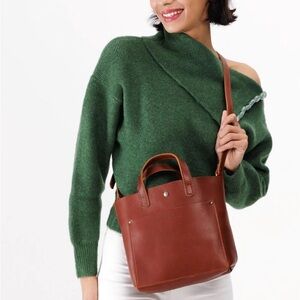 Portland Leather Medium Cross Body Tote Bag